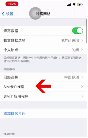 龙泉驿苹果14维修网分享如何给iPhone14的SIM卡设置密码 