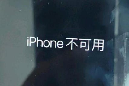 龙泉驿苹果服务网点分享锁屏界面显示“iPhone 不可用”如何解决 