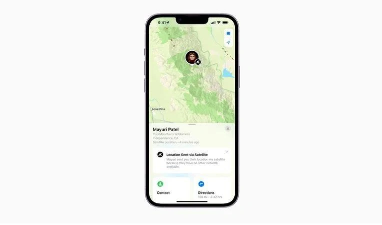 龙泉驿苹果14维修分享iPhone14系列中 FindMy功能通过卫星分享位置方法教程 